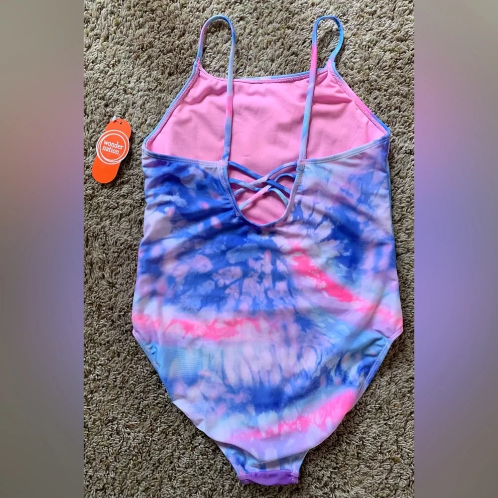 Wonder Nation Girls Size 14/16 Unicorn One-Piece Swimsuit & Coverup/ NWT - Picture 6 of 10